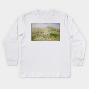 Spring (Fruit Trees in Bloom) Kids Long Sleeve T-Shirt